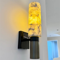 Applique Murale Nordique en Marbre Naturel, Style Moderne Minimaliste, pour Hôtel, Chambre à Coucher, Tête de Lit, Couloir, Luminaire d'Accent Créatif et Luxueux