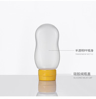 2024 meilleur vendeur 100g 150g 250g 500g 1000g Transparent distribution miel PP plastique presser bouteille alimentaire