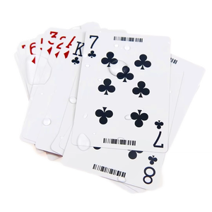 Caja de papel de póker de PVC duradera impresa en Fábrica de Naipes impermeables de plástico liso de alta calidad con oferta de muestra gratis del fabricante - Product Image 1