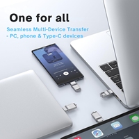 Flash Drive 2-in-1 OTG Tipe C/3.0 USB 2.0 Logo Kustom Logam Putar 16GB-128GB Tahan Air OEM/ODM Garansi 1 Tahun