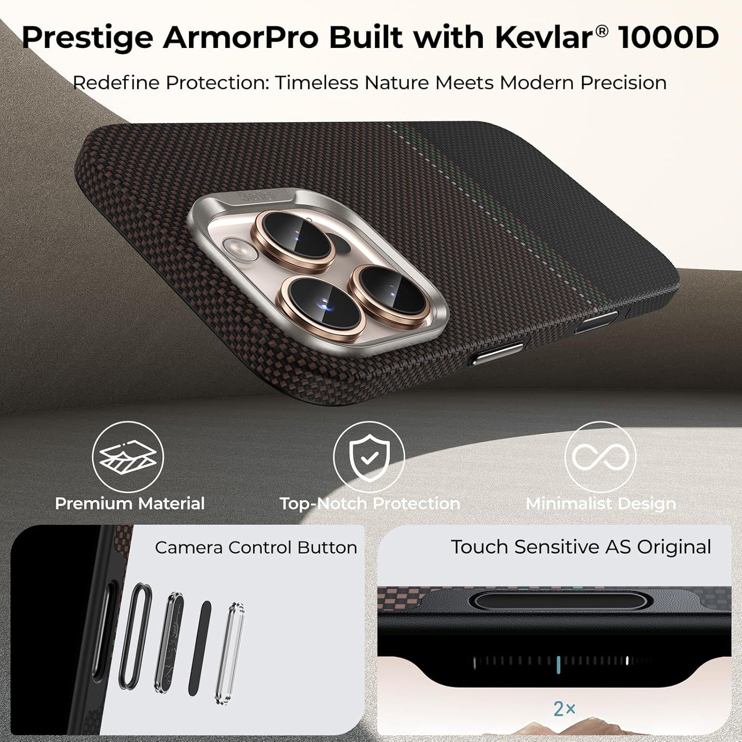 BENKS Prestige ArmorPro Shockproof Case for iPhone 16 Pro Max