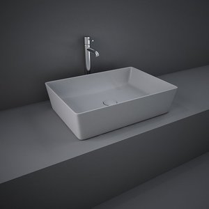 Lavabo Rectangular Moderno de Color Gris Mate, Lavabo Ovalado de Granito para Baños de Hoteles y con un Toque Artístico - Product Image 2