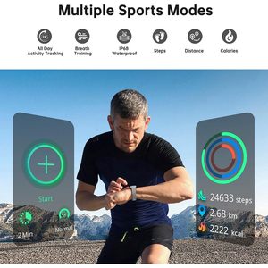 Sunorshop 24/7 Sức Khỏe Tập Thể Dục Tracker Thông Minh Đồng Hồ Với Ip68 Cảm Ứng Điều Khiển Oxy Máu Trái Tim Tỷ Lệ Màn Hình Ngủ Đồng Hồ Báo Thức SDK - Product Image 3