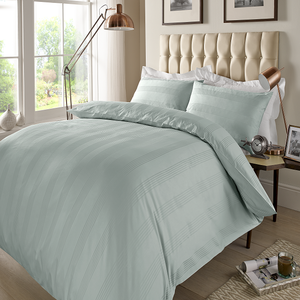 Drap de lit en satin à carreaux et rayures de qualité supérieure, drap de lit doux taille King, 400TC, respirant, pour la décoration de la chambre à coucher - Product Image 3