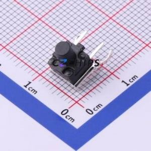 TS-1009-A9B3-D2-T2 Tactile Switch Through hole Switch Single Pole Single Throw Round Button 2.5N Right Angle Insert - Product Image 1