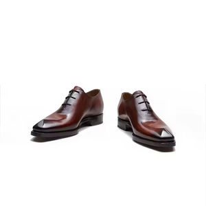 Zapatos Oxford Formales de Negocios para Hombre, Nuevos, de Cuero Genuino Británico, Talla Grande, Cerrados, Sin Cordones, Transpirables y Ligeros para Otoño y Bodas - Product Image 6