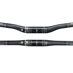 Guidon de <span class=keywords><strong>VTT</strong></span> en carbone TOSEEK, design plat et léger, compatible avec potence 31,1-32,5 mm, largeur 601-700 mm - Product Image 1