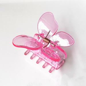 Tiktok, superventas, pinzas para el pelo de mariposa de plástico, 5cm, transparente, colorido, elegante, mariposa, accesorios para el cabello para niñas - Product Image 6