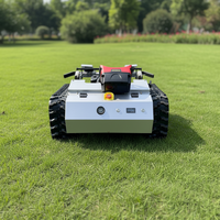 Tondeuse robot tout-terrain télécommandée homologuée CE avec lame à neige pour jardin