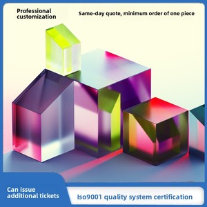 광학 프리즘 색상 일치 삼각 프리즘 직각 루프 프리즘 실험용 프리즘 제조업체 맞춤 제작 가능 - Product Image 2