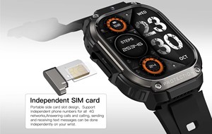 DM63ลดกระหน่ำ SIM 4G สมาร์ทวอทช์<span class=keywords><strong>2023</strong></span> 2.13นิ้ว AMOLED ธุรกิจกีฬา IP68 930mAh แบตเตอรี่ขนาดใหญ่นาฬิกา2G + 16G - Product Image 3