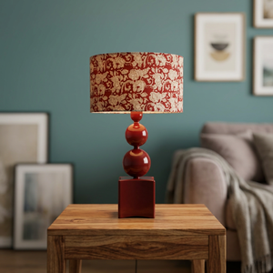 Lámpara de Mesa Eléctrica Ecológica Hecha a Mano con Pantalla Azul Estilo Empire para Decoración de Dormitorio - Precio al por Mayor - Product Image 1