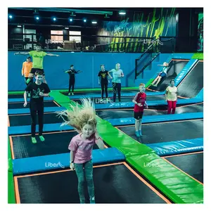 판매를 위한 거품 구덩이를 가진 사용된 큰 실내 체조 Trampolines, 상업적인 Trampoline 장비 큰 실내 Trampoline 공원