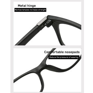 변색 방지 블루 라이트 사각 안경 패션 여성용 남성용 블루 라이트 전환 안경 변색 안경 - Product Image 6