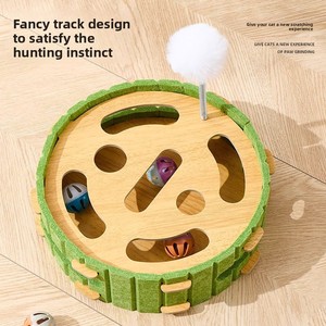 Árbol para Gatos de Madera Taotao Le - Juguete Educativo Resistente para Gatos, Diseño de Laberinto, No Desprende Fibras, Uso Interior/Exterior - Product Image 2