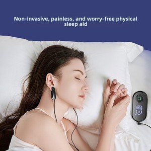 无线耳夹式睡眠辅助设备 微电流放松设计 弹簧设计 盐水电池 1000-2000mAh 10-15h APP控制 LED - Product Image 3