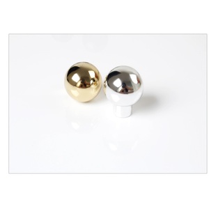 Poignées de meuble rondes modernes en alliage de zinc, poignée de porte dorée à trou unique pour commode et tiroir, vente directe d'usine - Product Image 1