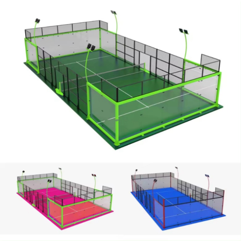 Теннисный корт безопасности Открытый весло построить свой собственный Padel Court