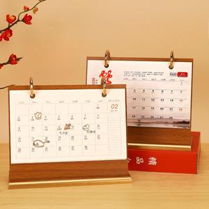 2025 logo in doanh nghiệp sáng tạo đơn giản bằng gỗ Máy tính để bàn tháng lịch kế hoạch - Product Image 3