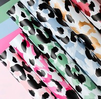Film Jelly Matte Tebal Anti Air Motif Leopard Eropa dengan Pinggiran Emas, Warna Solid, untuk Pembungkus Bunga