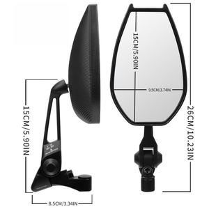 Accessoires pour motos, rétroviseur de moto électrique, rétroviseur de vélo électrique, adapté aux modifications de rétroviseurs NIU, Yadea - Product Image 3