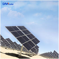 Système de suivi solaire à double axe en acier galvanisé à chaud DAH, structure montée au sol pour panneaux solaires