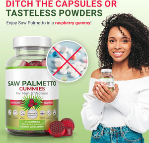 OEM integratore maschile integratore per la salute della prostata e Saw Palmetto Gummies DHT bloccanti Gummies - Product Image 3