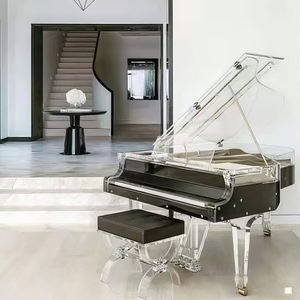 लाइट लक्जरी निर्माता-अनुकूलित 88-कुंजी फोल्डेबल पोर्टेबल ग्रैंड मैकेनिकल पियानो (ब्लैक पारदर्शी ऐक्रेलिक) हॉल - Product Image 2