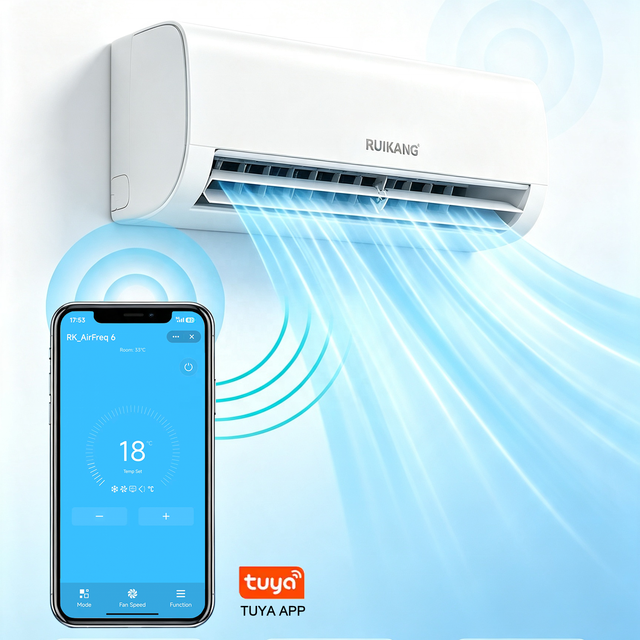 Mini Split Air Conditioners Smart WiFi Remote Control Inverter Cooling Heating System Household Energy Saving App-Controlled
