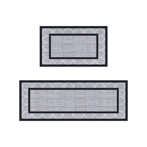 Tapete de Cocina de PVC Rectangular con Patrón Geométrico, Impermeable y Antideslizante para Uso Doméstico - Product Image 2