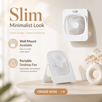 Mini-ventilateurs électriques pliables USB rechargeables pour bureau, petits ventilateurs portables de refroidissement pour bureau et mur, fabriqués en Chine