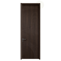 Porte intérieure en bois de style chinois, sur mesure, avec texture en relief imitation bois, pour chambre à coucher, destinée aux projets résidentiels