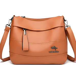 Ladies Multi-pocket Messenger Bag High Quality Soft PU Leather Shoulder Bags Casual Crossbody Bags for Women New <b>Tote</b> - Product Image 1