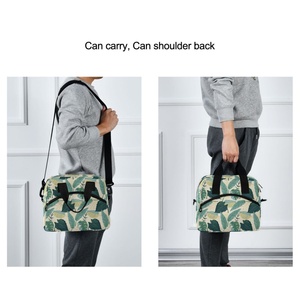 Hawaii Custom Green Leaves Print Polyester Cooler Bags Thermal Insulated Lunch Cooler Bag 2024 - Product Image 6