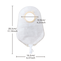 Sac d'urostomie drainable en deux parties pour adulte, poche pour stomie, hydrocolloïde, consommables médicaux, Zodelo blanc 16x28cm, certifié CE