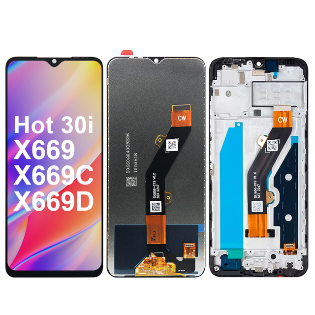 Mobile Phone Replacement Parts Pantalla Touch LCD 30i Hot 30 i Display Screen for Infinix X669 X669C X669D