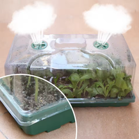 Plateau de germination de graines de légumes en plastique PE/PS durable 1020 plateaux de pépinière avec couvercle en dôme pour la plantation de semences et la croissance des semis