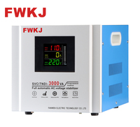 Nouveau stabilisateur de tension SVC AVR monophasé 3 KVA en cuivre avec écran LCD