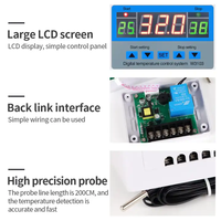 Nouveautés XH-W3103 Contrôleur de température numérique LCD, thermostat avec capteur