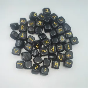 Wholesale Gemstone Obsidian Rune Set / Bulk Gemstone Wholesaler Bulk Obsidian Rune Set