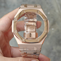 Boîtier de remplacement Xinying Premium en acier inoxydable 316L multicolore 44 mm GA2100, finition polie bicolore, logo personnalisé