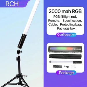 Baguette lumineuse à LED RVB avec télécommande, lumière de remplissage élevée pour la beauté, l'éclairage intérieur et extérieur du studio vidéo et du téléphone. - Product Image 6
