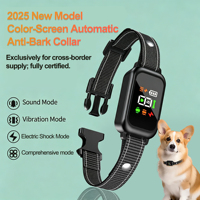 Collier anti-aboiement automatique amélioré, étanche, rechargeable, avec écran LCD, pour toutes les races de chiens