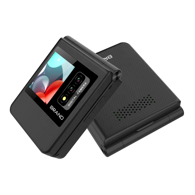 Factory OEM Dual Screen 4G VOLTE Dual Sim Flip Feature Mobile Phone