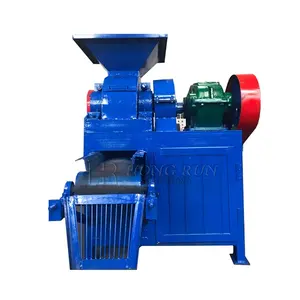 high pressure Agricultural waste coconut shell coal charcoal powder ball roller press briquetting machine price sale