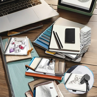 Newyes personnalisé B5 taille carnet de croquis couverture rigide effaçable recyclé cahier intelligent avec stylo attaché reliure à spirale taille A5/A6
