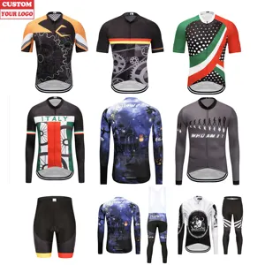 Conjunto de ropa de Ciclismo para hombre y mujer, maillot deportivo personalizado con sublimación, diseño de Jersey de Ciclismo de montaña, venta al por mayor