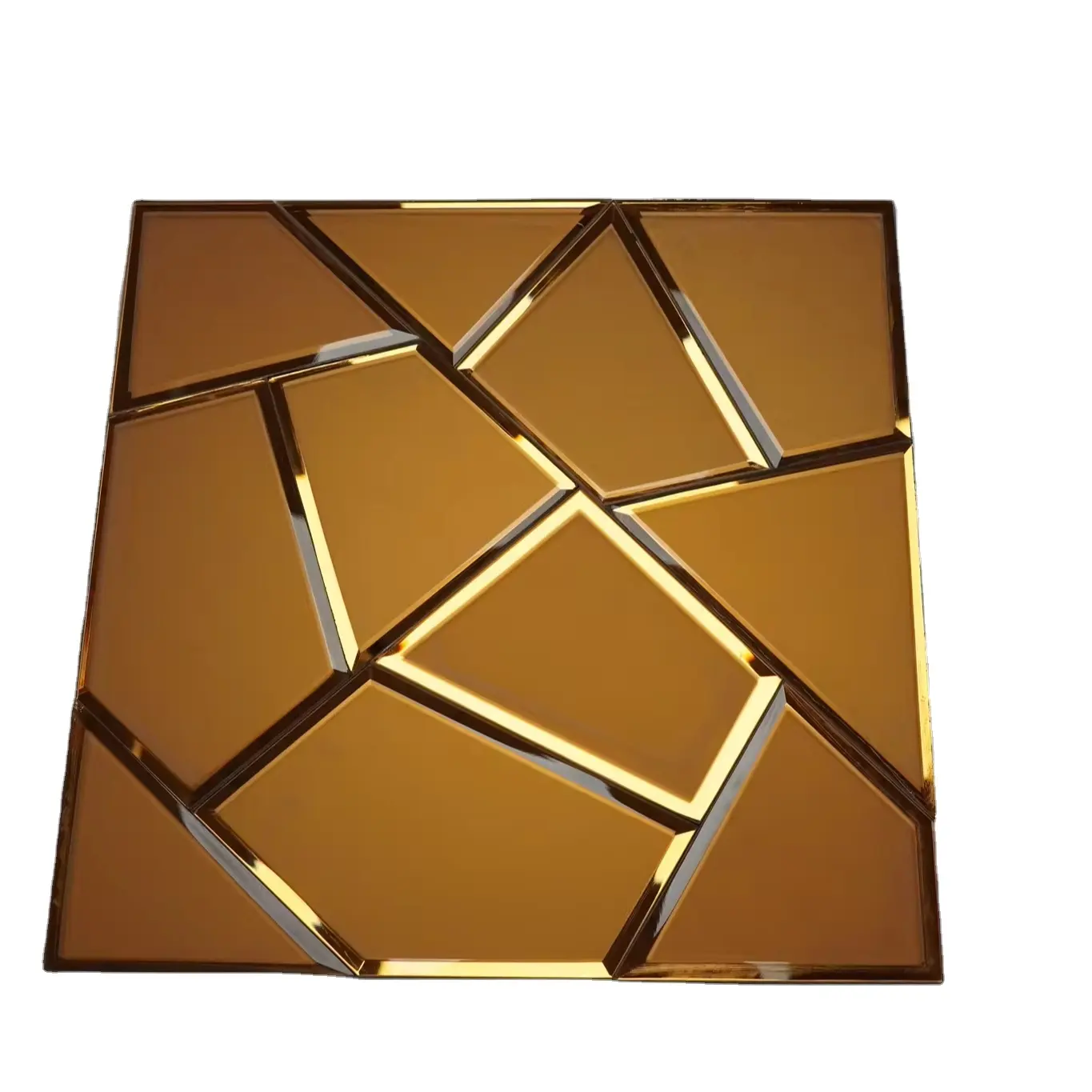 Azulejos de vidro mosaico quadrado moderno para aplicação doméstica de quarto 4mm 5mm