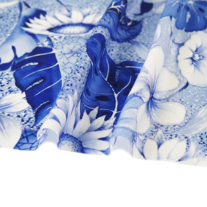 Prix de gros 100% machine japonaise d'impression numérique à jet d'encre en mousseline de soie de mûrier pour jupe de dame - Product Image 1