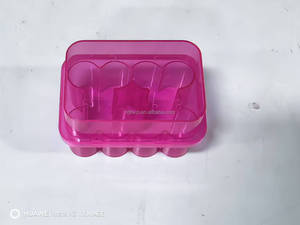 JIA HUA 3ml 6 Units Rectangle Recycled LDPE Customizable Vial Holder with Embossing and Custom Color for Peptide <b>Storage</b> - Product Image 5